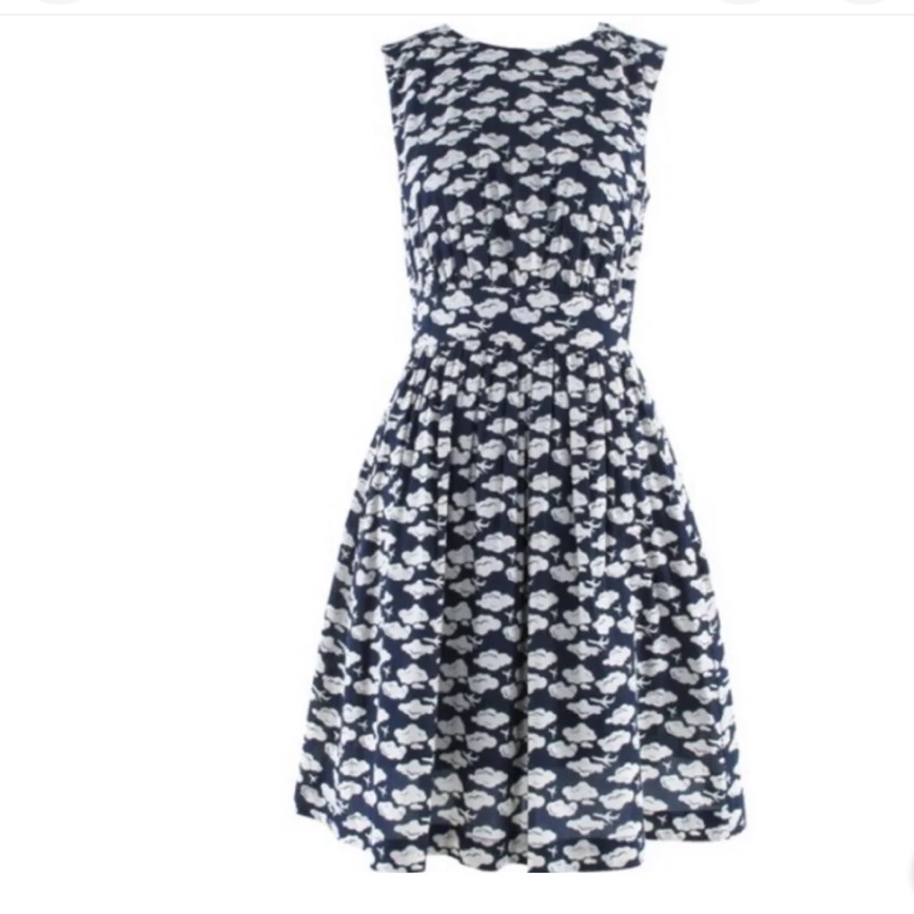 ModCloth “too much fun” A-line dress airplane